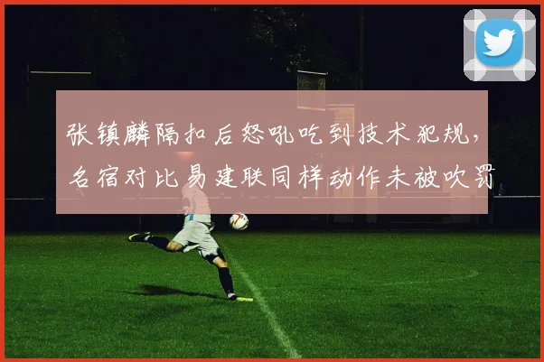 张镇麟隔扣后怒吼吃到技术犯规,名宿对比易建联同样动作未被吹罚,双重标准惹争议